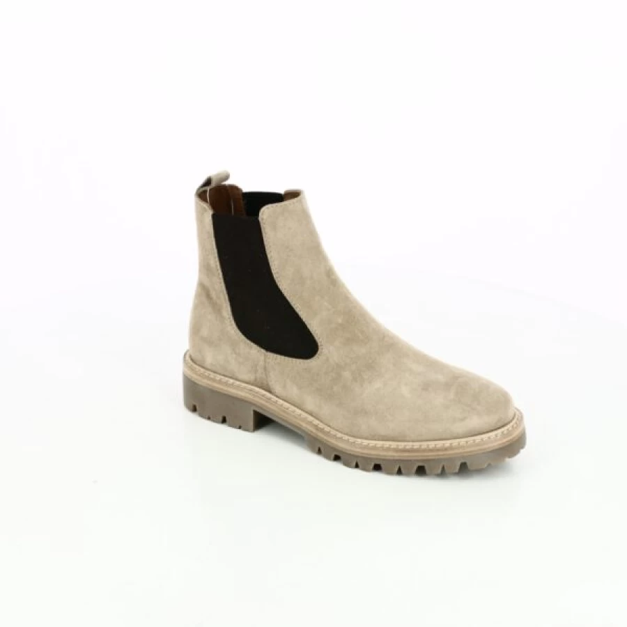 Kevin Women's Beige Alpe Ankle Boots - Comfortable Casual Winter Booties