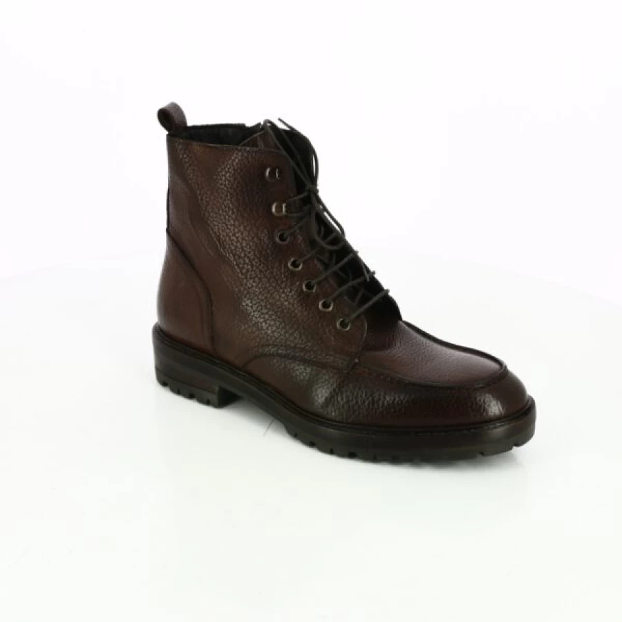 Kevin Brown Leather Ankle Boots for Men - Daniel Kenneth Style Casual Booties