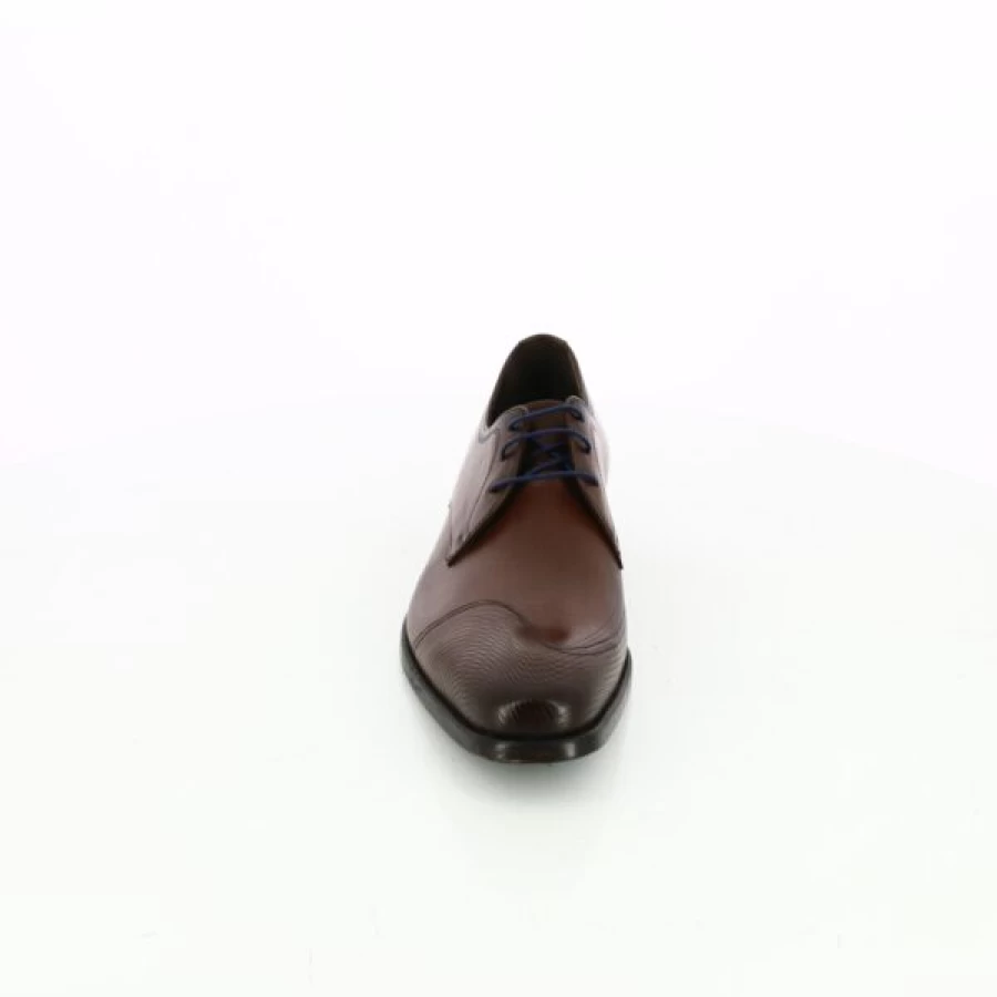 Kevin Cognac Leather Lace-up Dress Shoes for Men – Classic Formal Footwear