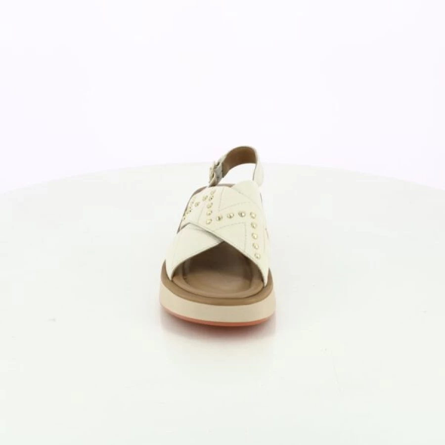 Kevin Gioia Beige Sandals for Women - Comfortable Summer Slide Sandals