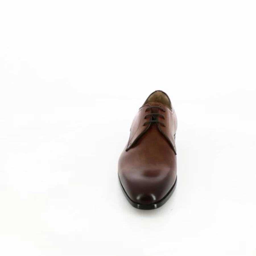 Kevin Cognac Leather Lace-Up Dress Shoes for Men – Classic Formal Oxfords