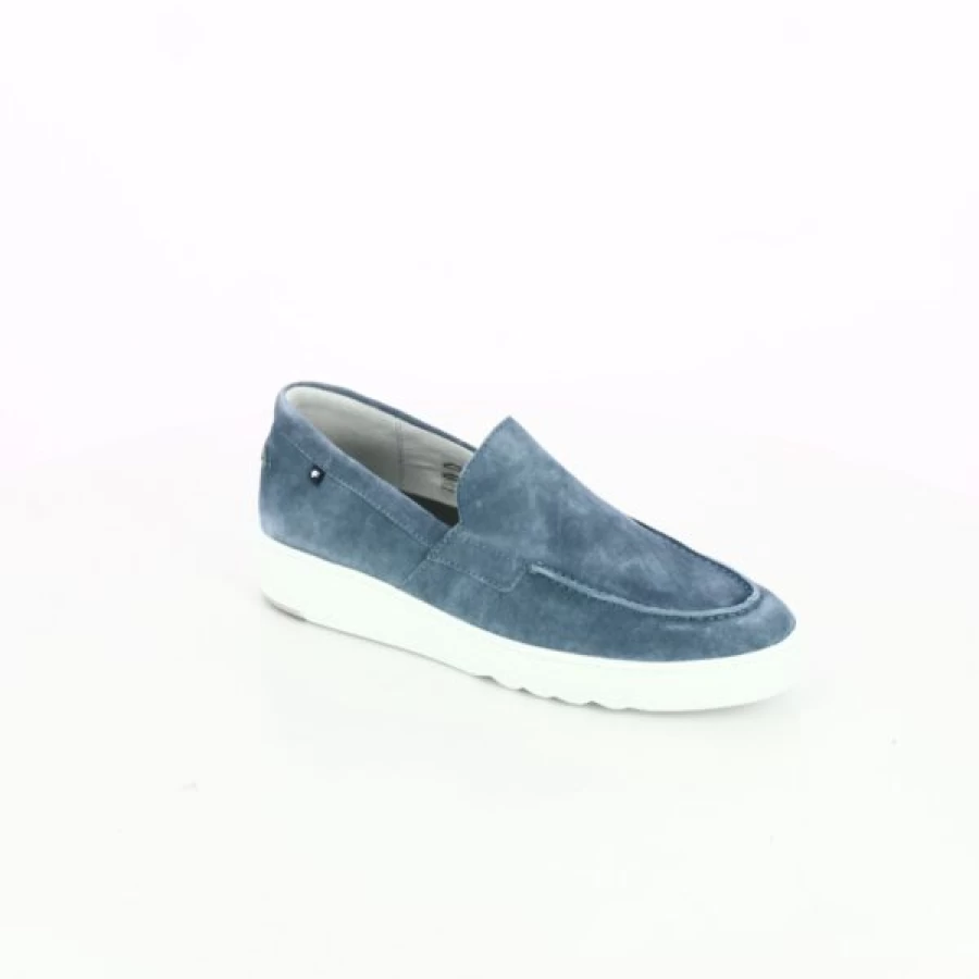 Kevin Blue Loafers - Men's Moccasins Comfortable Slip-On Shoes