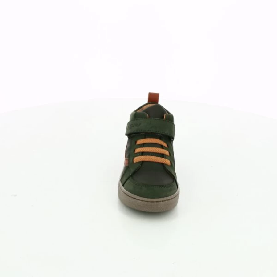 Kevin Cypres Green Leather Boots for Men - Waterproof Ankle Boots, Comfortable Outdoor Hiking Shoes