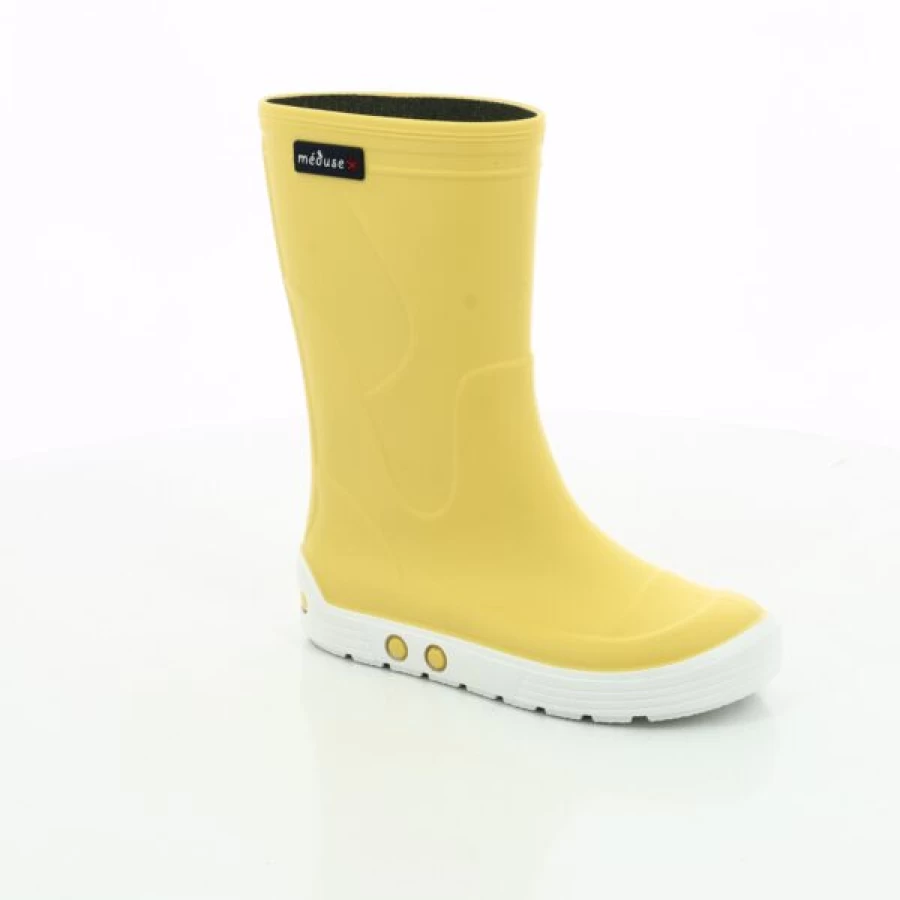 Kevin's Yellow Jellyfish Print Rain Boots for Men & Women - Waterproof Rubber Boots
