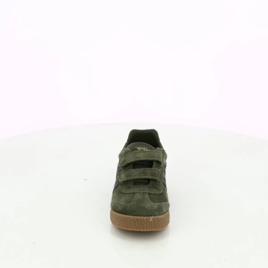 Kevin Men's Khaki Velcro Strap Casual Shoes for Comfortable Walking