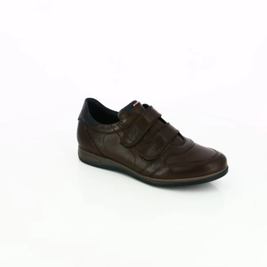 Kevin Men's Brown Velcro Sneakers - Comfortable Slip-On Casual Shoes