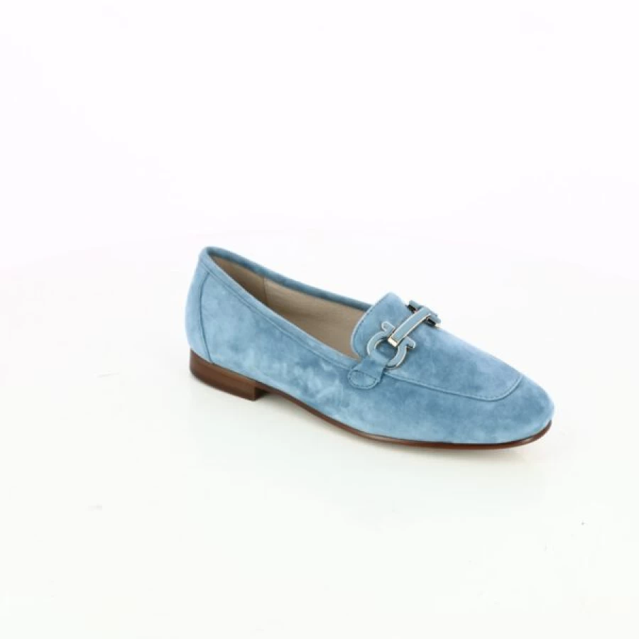 Kevin Gioia Blue Leather Loafers - Men's Moccasin Style Slip-On Shoes for Comfort & Style