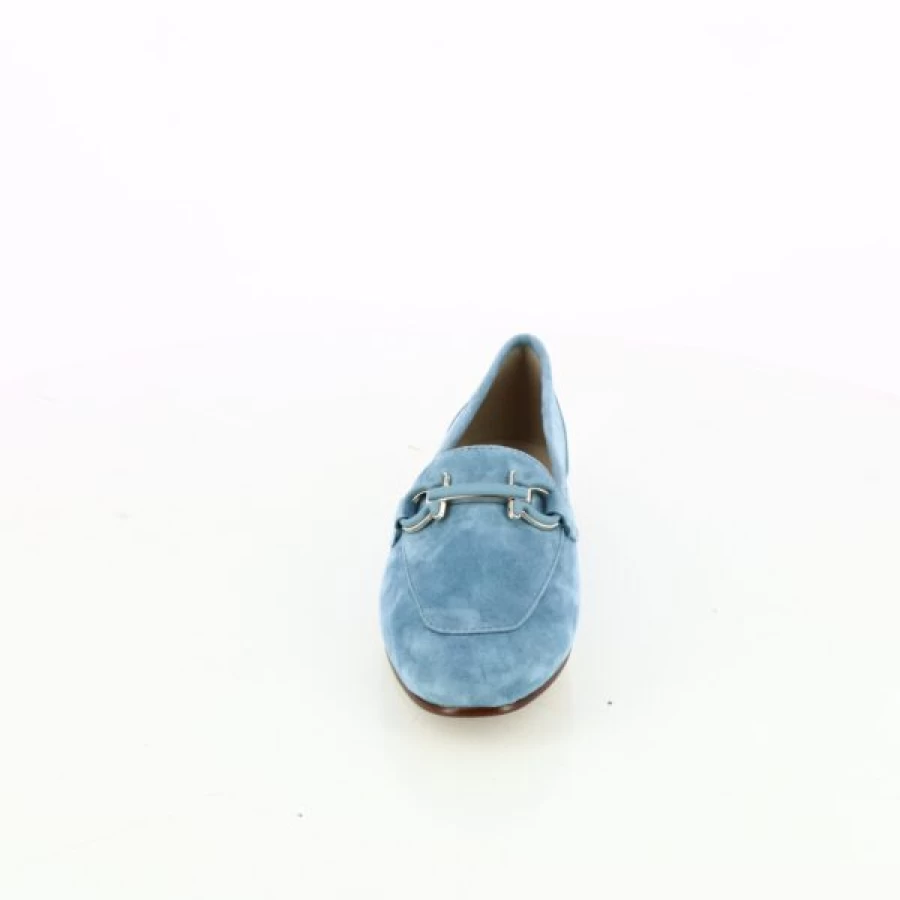 Kevin Gioia Blue Leather Loafers - Men's Moccasin Style Slip-On Shoes for Comfort & Style