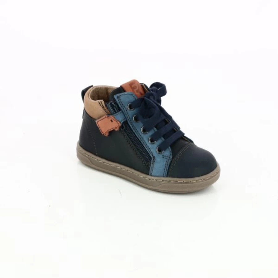 Kevin Blue Leather Boots for Men - Stylish Romagnoli Ankle Boots
