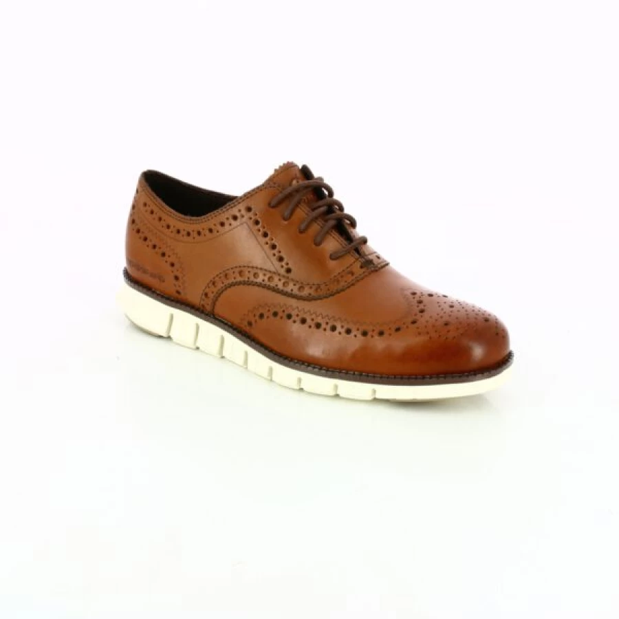 Kevin Cognac Leather Lace-Up Dress Shoes for Men – Classic Style & Comfort