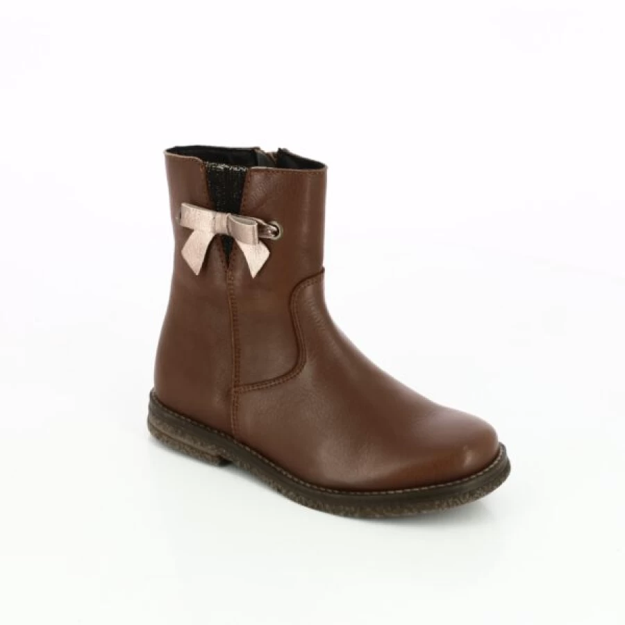 Kevin Little David Cognac Leather Ankle Boots for Men