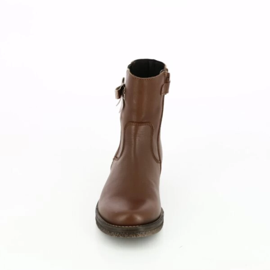 Kevin Little David Cognac Leather Ankle Boots for Men