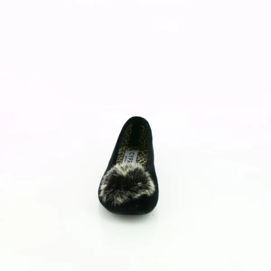 "Kevin Men's Black Cypress House Slippers - Comfortable Indoor Slide Sandals"