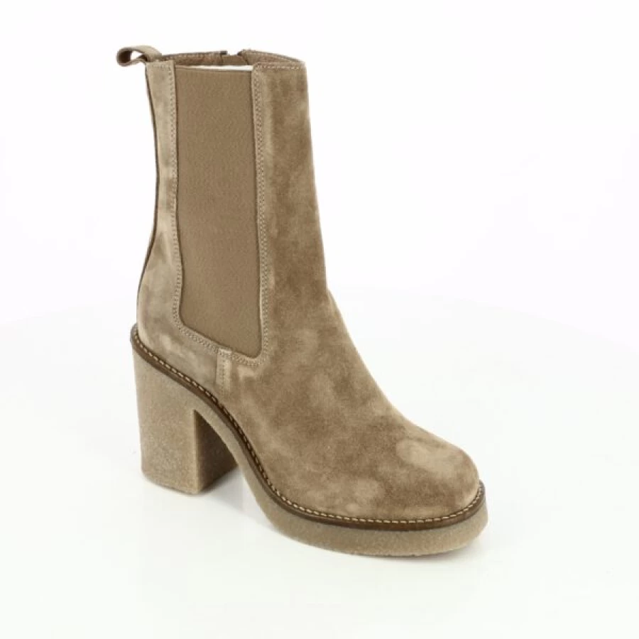 Kevin Cognac Leather Tango Boots for Women - Elegant Latin Dance Shoes