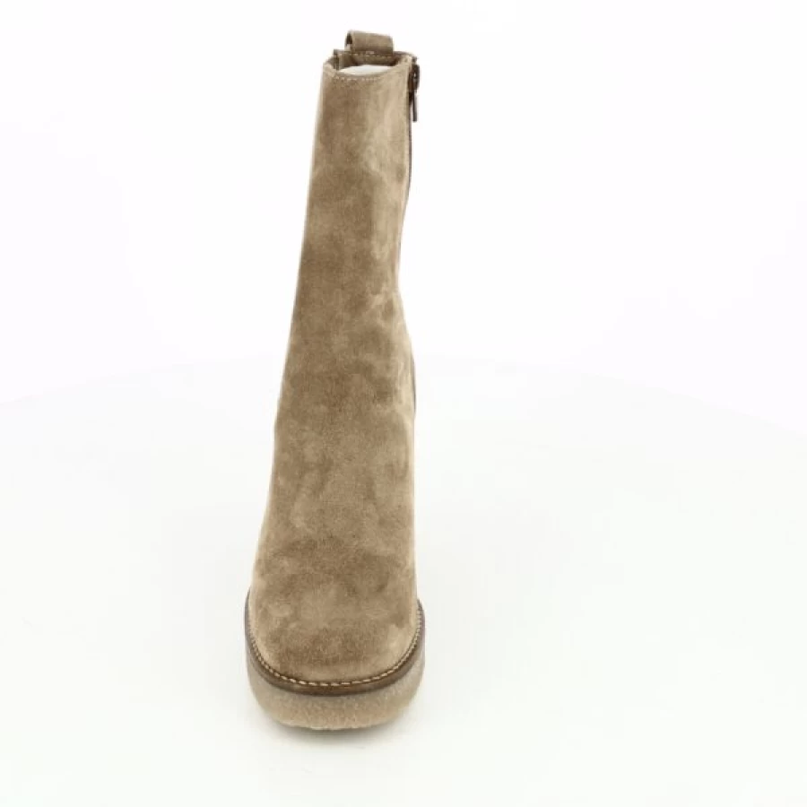 Kevin Cognac Leather Tango Boots for Women - Elegant Latin Dance Shoes