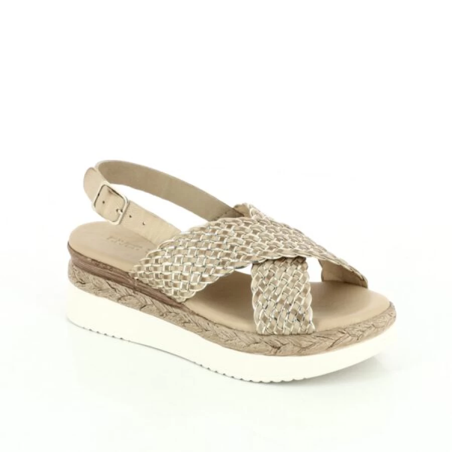 Kevin Women's Beige Sandals - Comfortable Casual Summer Footwear by River Woods