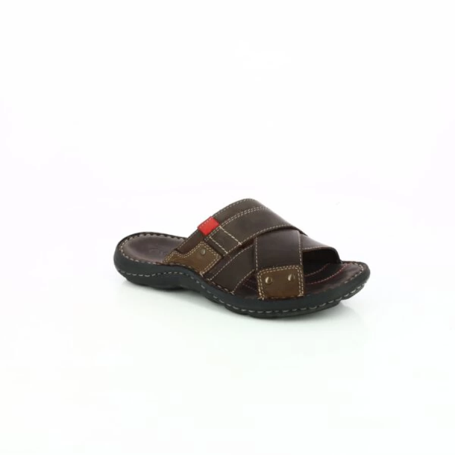 "Kevin Men's Brown Cypress House Slippers - Soft Comfort Indoor/Outdoor Slides"