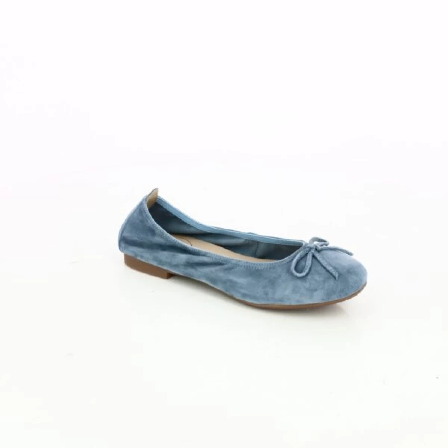 Kevin Women's Blue Ballerina Flats - Comfortable Ballet Shoes for Casual Wear