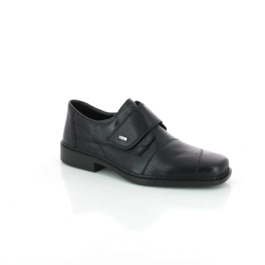 Kevin Men's Black Velcro Strap Comfort Casual Shoes - Lightweight Slip-On Walking Sneakers