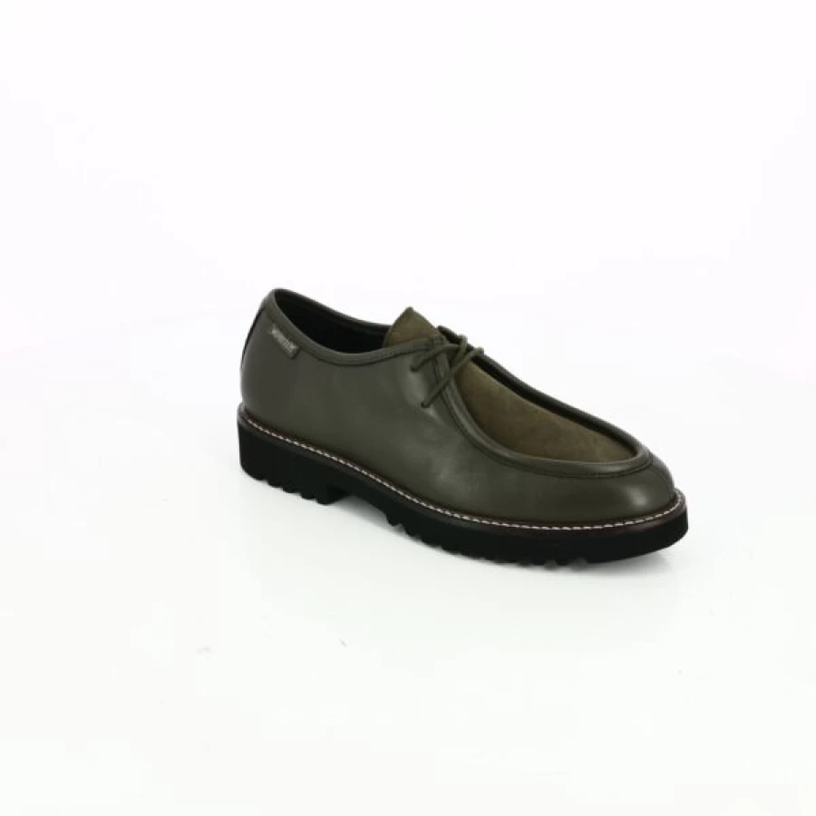 Kevin Green Leather Lace-up Casual Shoes for Men – Comfortable Walking & Stylish Design