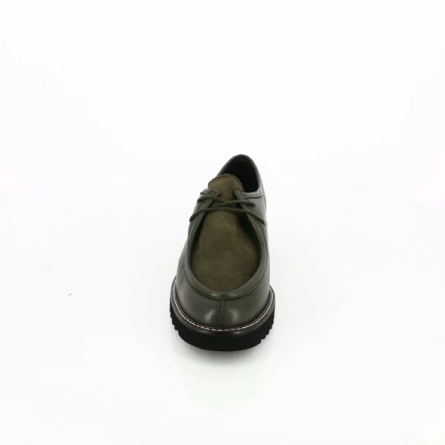 Kevin Green Leather Lace-up Casual Shoes for Men – Comfortable Walking & Stylish Design