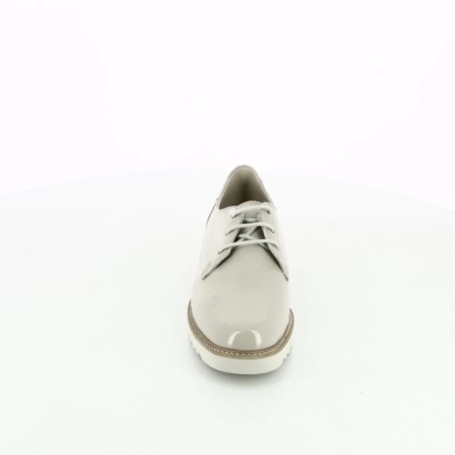 Kevin Beige Leather Lace-Up Casual Shoes for Men | Comfortable Walking Shoes