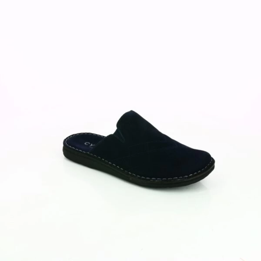"Kevin Men's Comfortable Blue Cypress Slippers - Soft Indoor/Outdoor House Shoes"