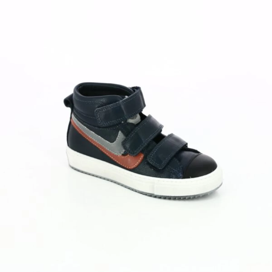 Kevin Little David Blue Velcro Sneakers for Kids - Comfortable & Stylish Toddler Shoes