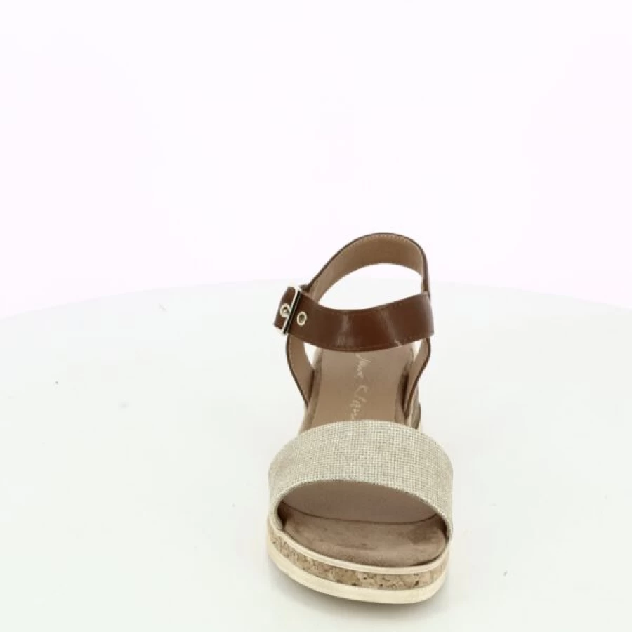 Kevin Women's Gold Sandals – Jane Klain Style Comfortable Summer Footwear