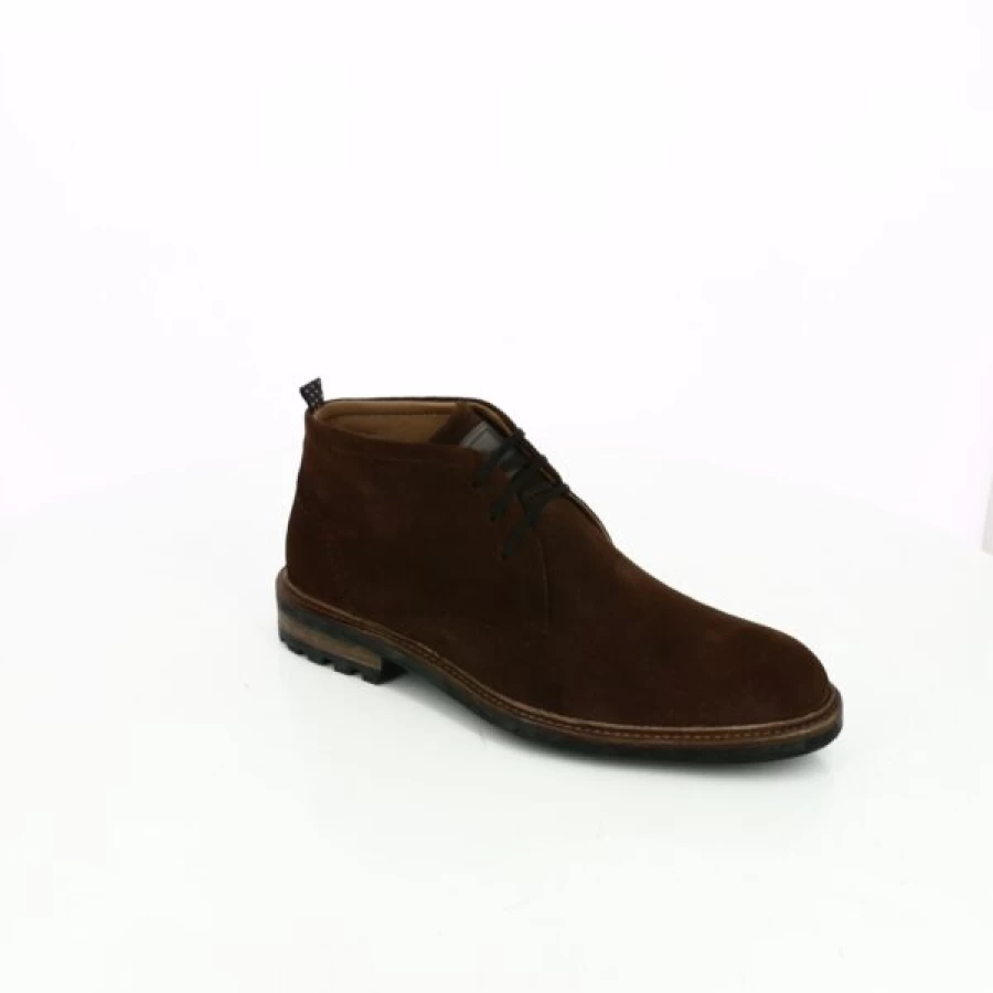 Kevin Cognac Leather Boots for Men - Stylish Ankle Boots Casual & Comfortable