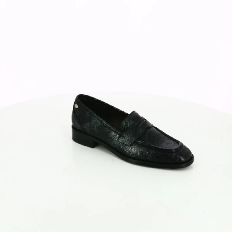 Kevin Black Loafers for Men - Classic Moccasin Style Slip-On Shoes
