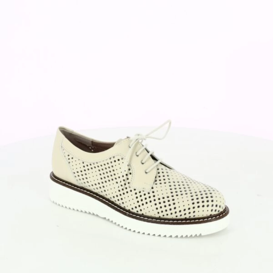 Kevin Women's Beige Lace-Up Pitillos Shoes - Elegant Casual Footwear