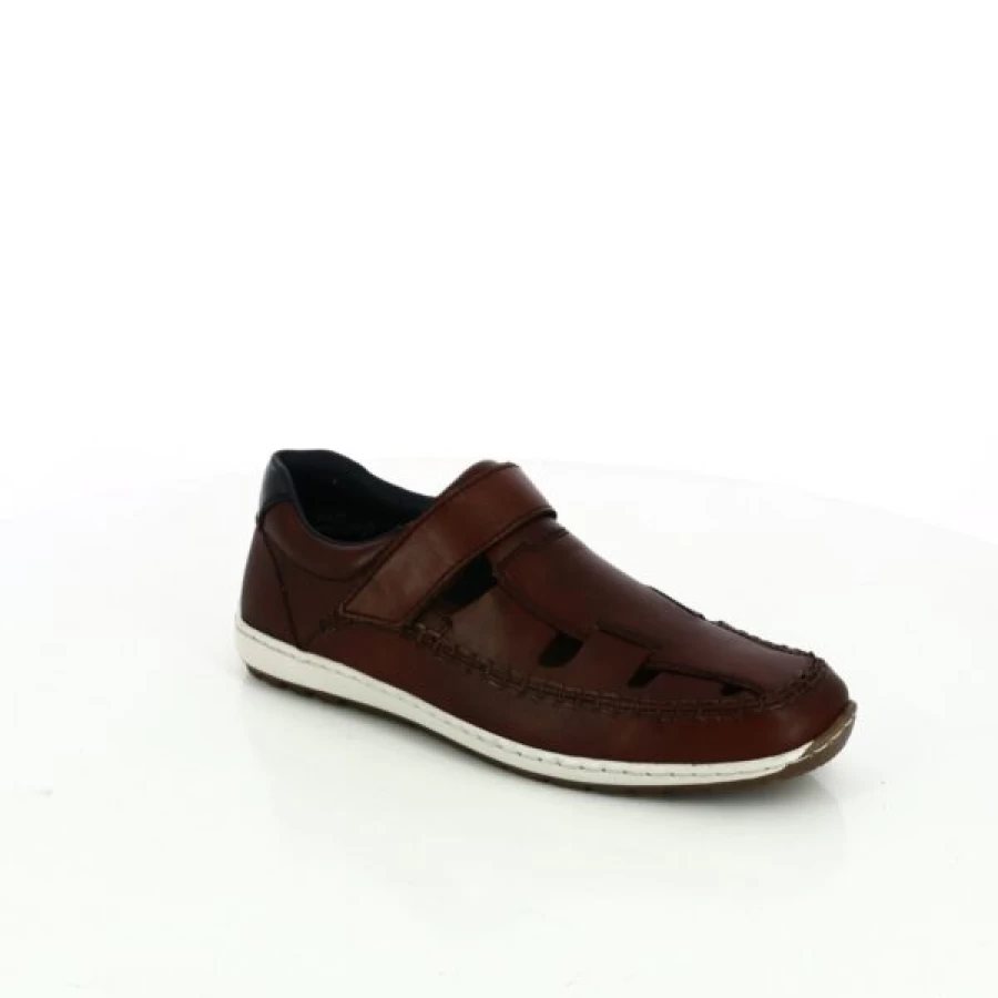 Kevin Cognac Velcro Straps Comfortable Casual Shoes for Men and Women