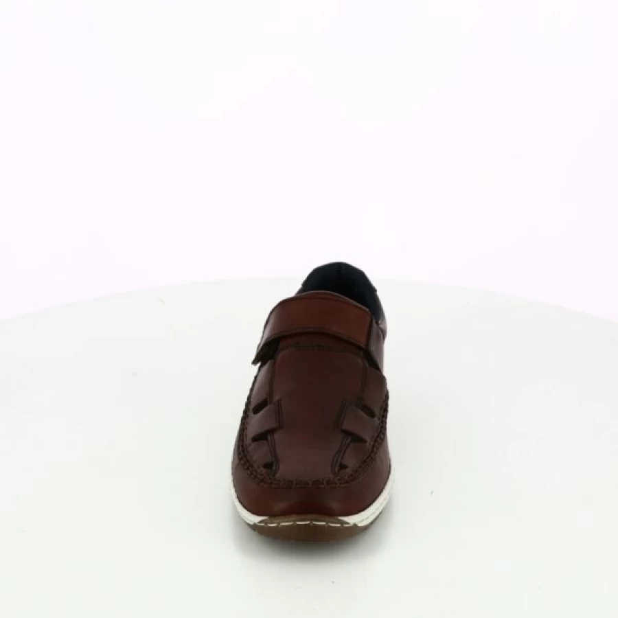 Kevin Cognac Velcro Straps Comfortable Casual Shoes for Men and Women