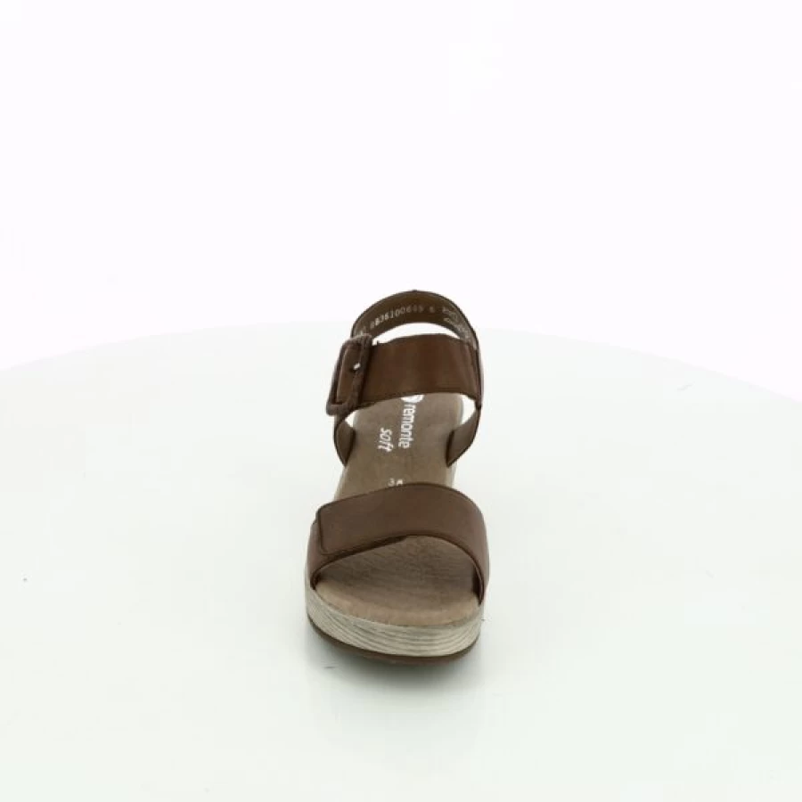 Kevin Cognac Leather Sandals - Premium Remonte Style Comfortable Slide Sandals for Men & Women