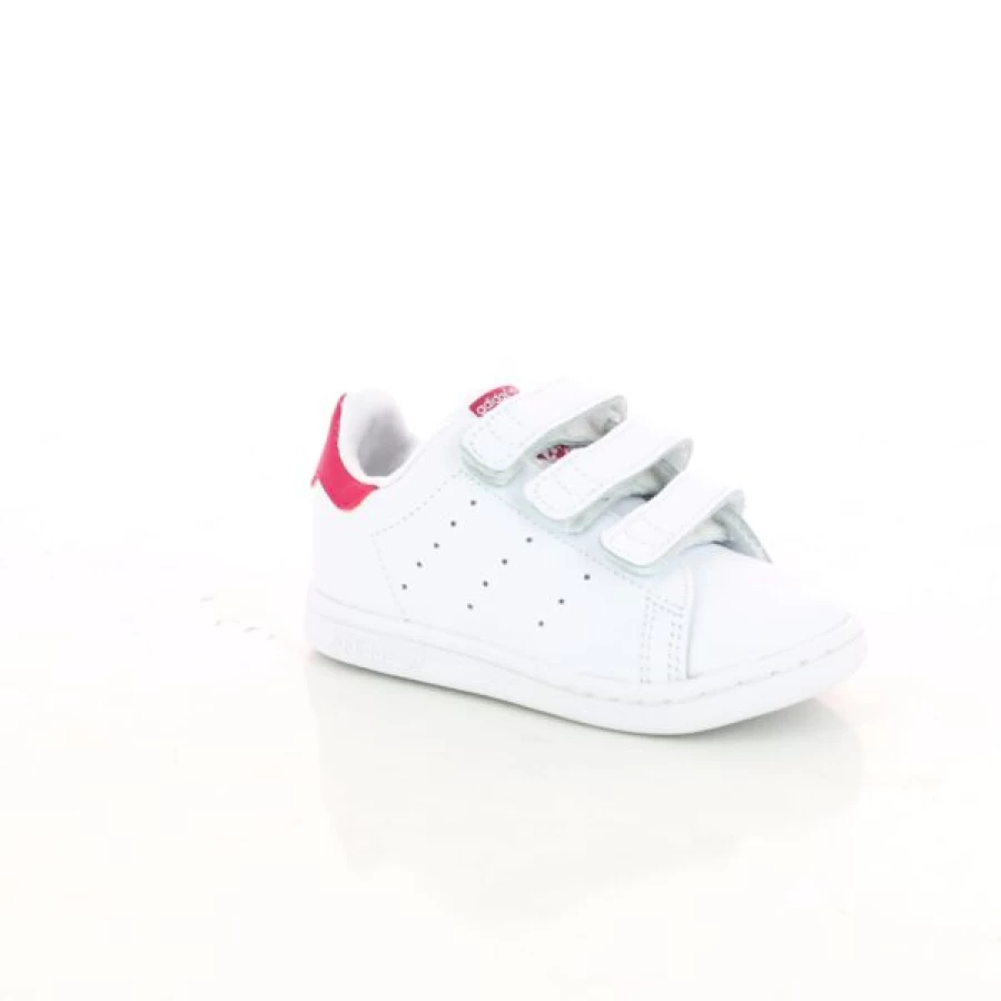 Kevin White Hook and Loop Fastener Sneakers for Men and Women