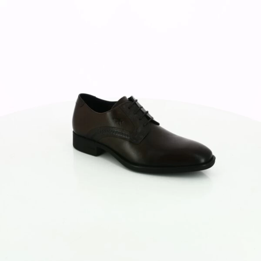 Kevin Brown Leather Lace-Up Oxford Shoes for Men - Classic Casual Style