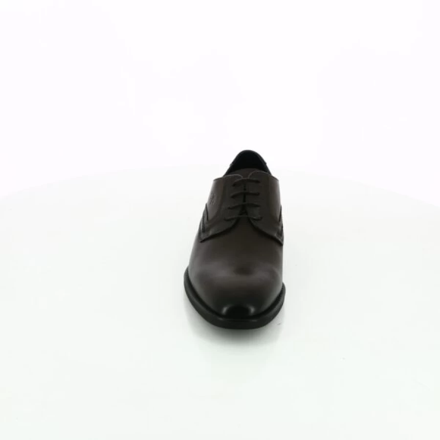 Kevin Brown Leather Lace-Up Oxford Shoes for Men - Classic Casual Style