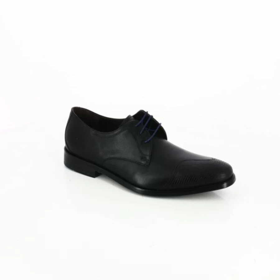 Kevin Men's Classic Black Lace-up Dress Shoes – Stylish & Comfortable Formal Footwear