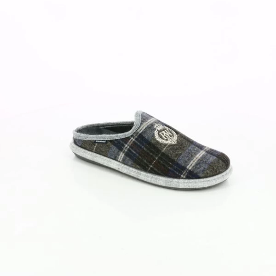 Kevin Comfortable Blue House Slippers for Men and Women - Soft Indoor Slides by River Woods