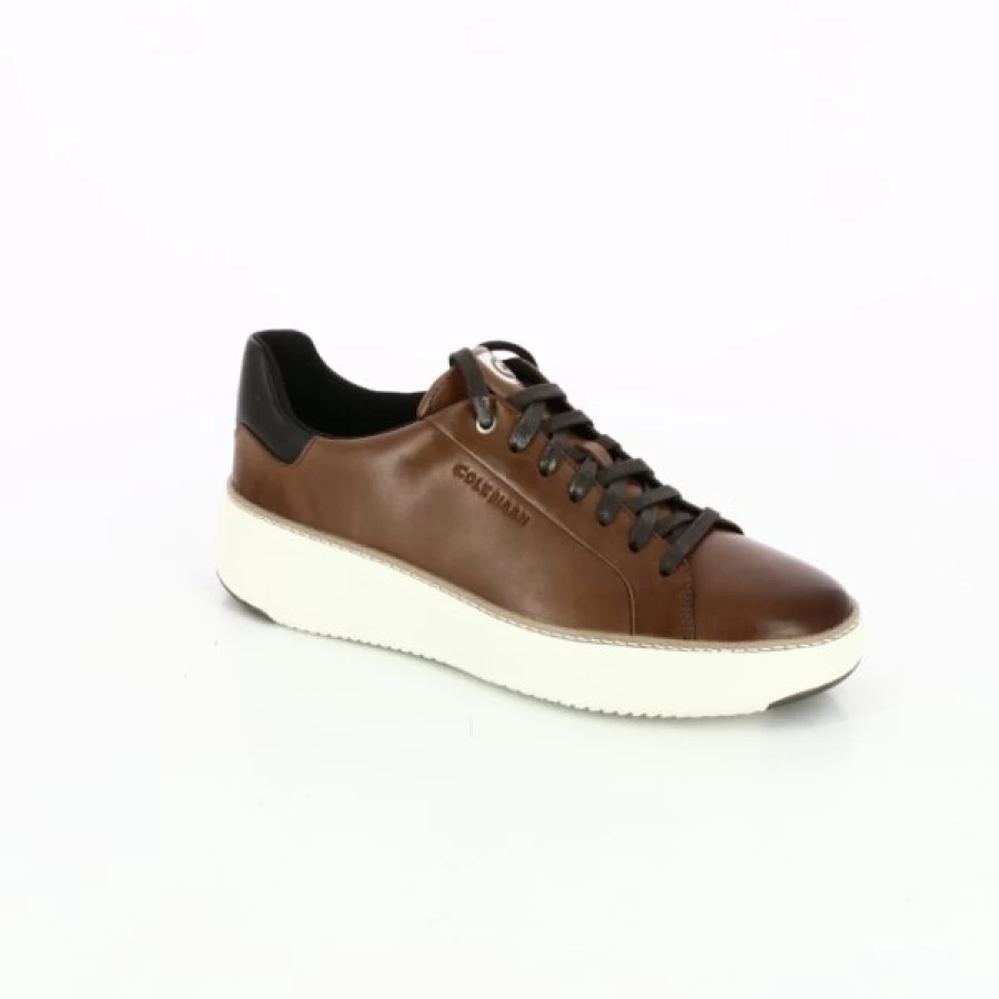 Kevin Cognac Leather Sneakers for Men - Classic Casual Comfort Shoes