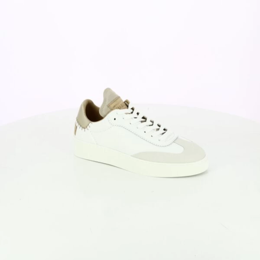 Kevin White Sneakers - Casual Shabbies Style Baskets for Men & Women