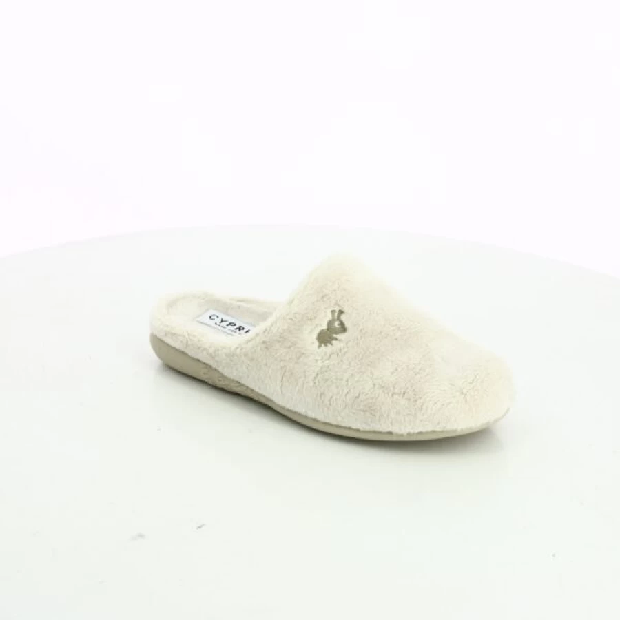"Kevin Comfortable Beige Cypress Slippers for Men and Women – Soft House Shoes"