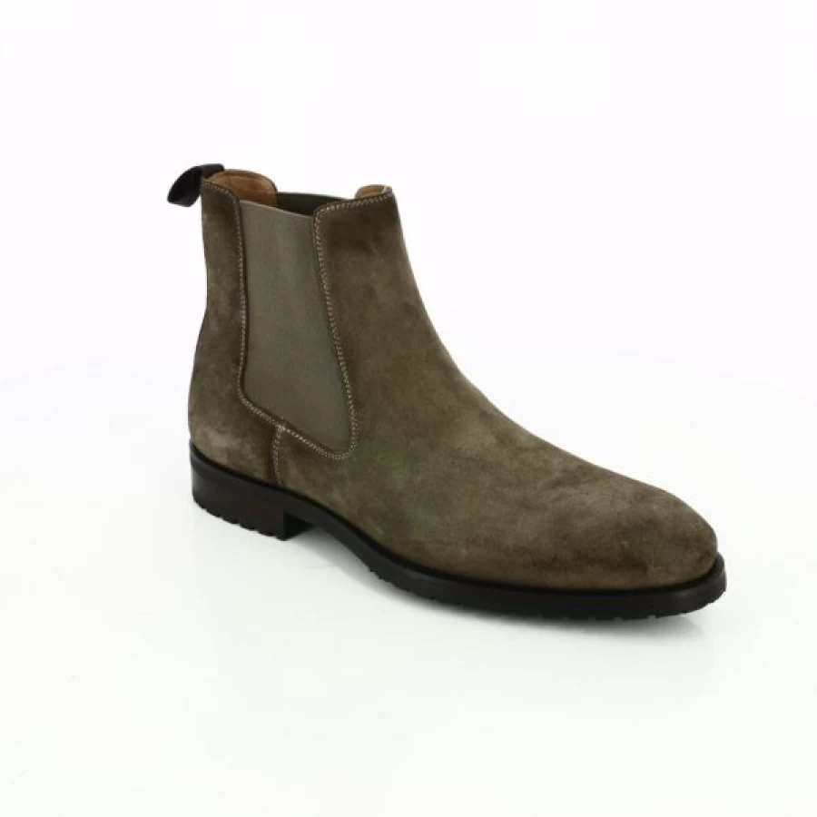 Kevin Taupe Leather Boots for Men - Stylish Ankle Boots by Magnanni