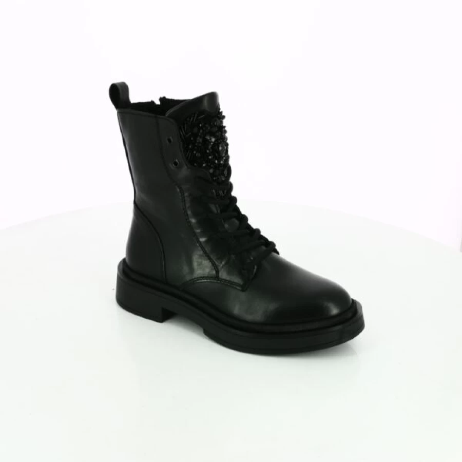 Kevin Cypres Black Leather Boots for Men - Stylish Ankle Booties for Casual & Dress Wear