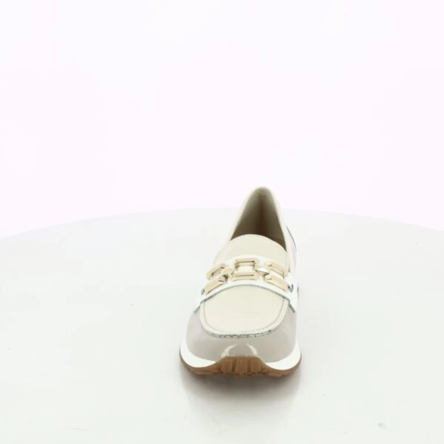 Kevin Beige Loafers for Men - Classic Moccasin Style Slip-On Shoes