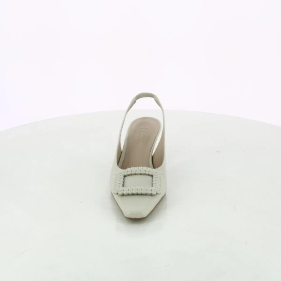 Kevin Women's Beige Pumps - Elegant Low Heel Comfortable Dress Shoes