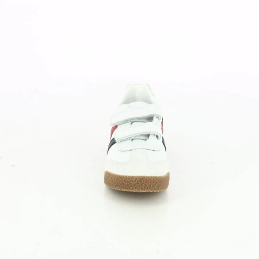 Kevin White Velcro Strap Comfort Shoes for Men and Women - Breathable Throat Design Sneakers