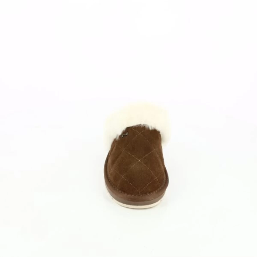 Kevin Men's Leather Slippers in Cognac Brown - Premium Comfort House Shoes