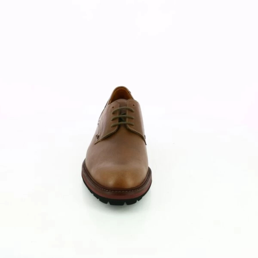 Kevin Cognac Leather Lace-Up Dress Shoes for Men – Classic Style & Comfort